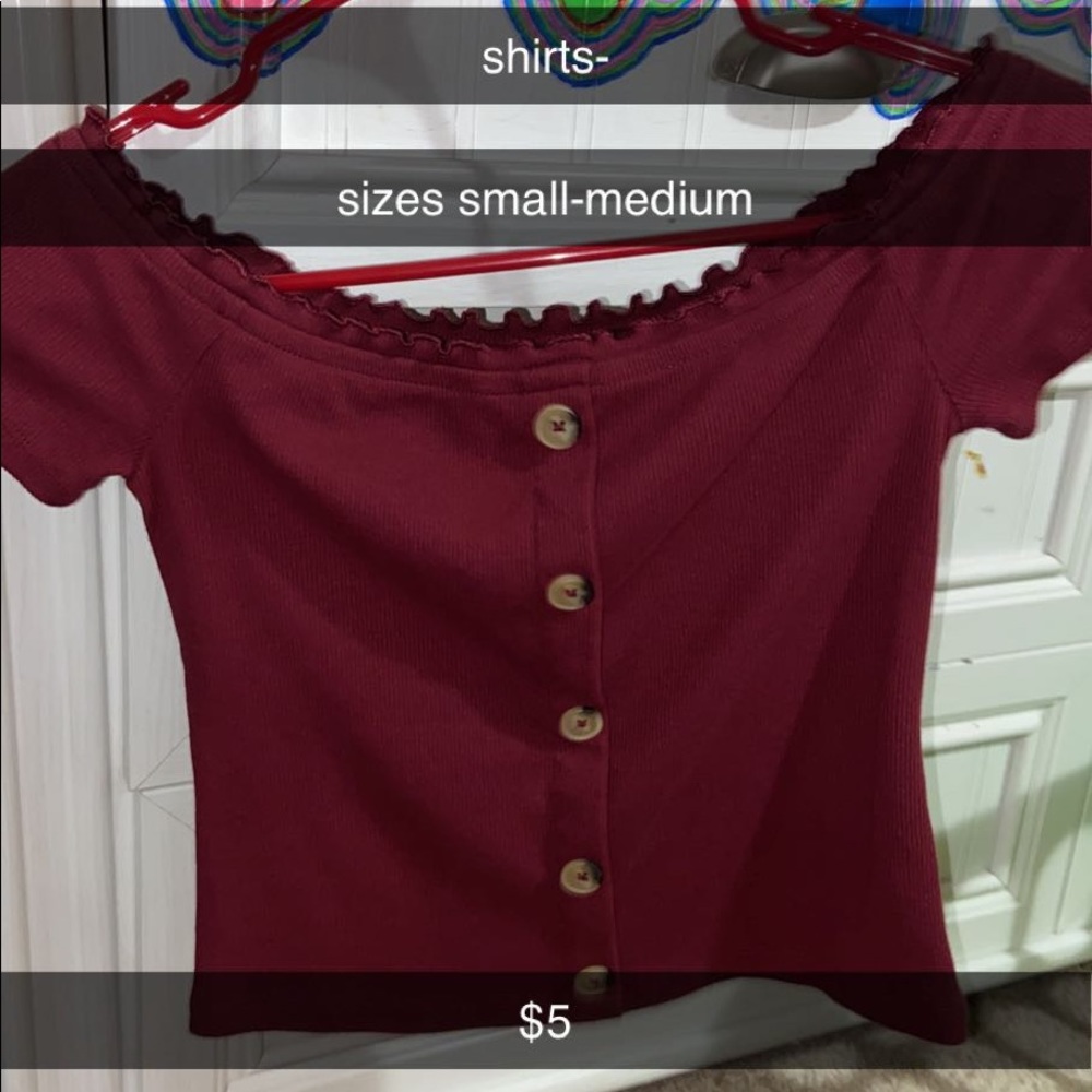 red crop top